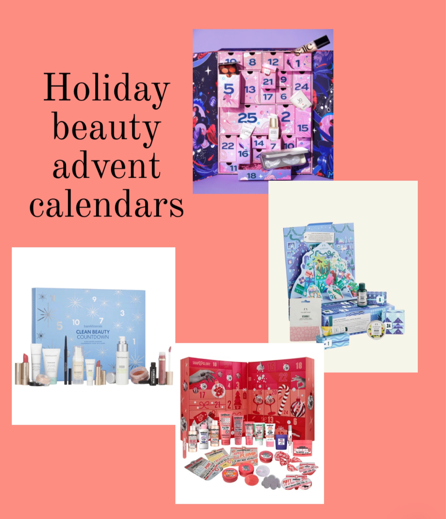 Advent calendars, beauty advent calendars, makeup, makeup deals, makeup gift sets, Christmas advent calendars, gift sets, 

#LTKSeasonal #LTKFind #LTKbeauty