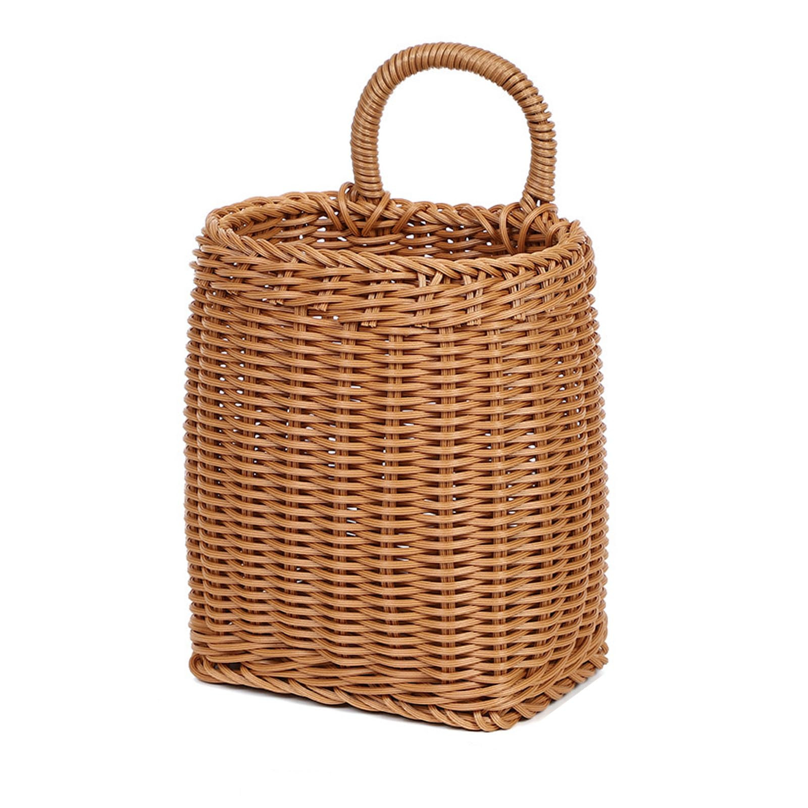 Hanging Wall Basket Plastic Woven Front Door Basket, Decorative Door Baskets for Flowers Plants, ... | Amazon (US)