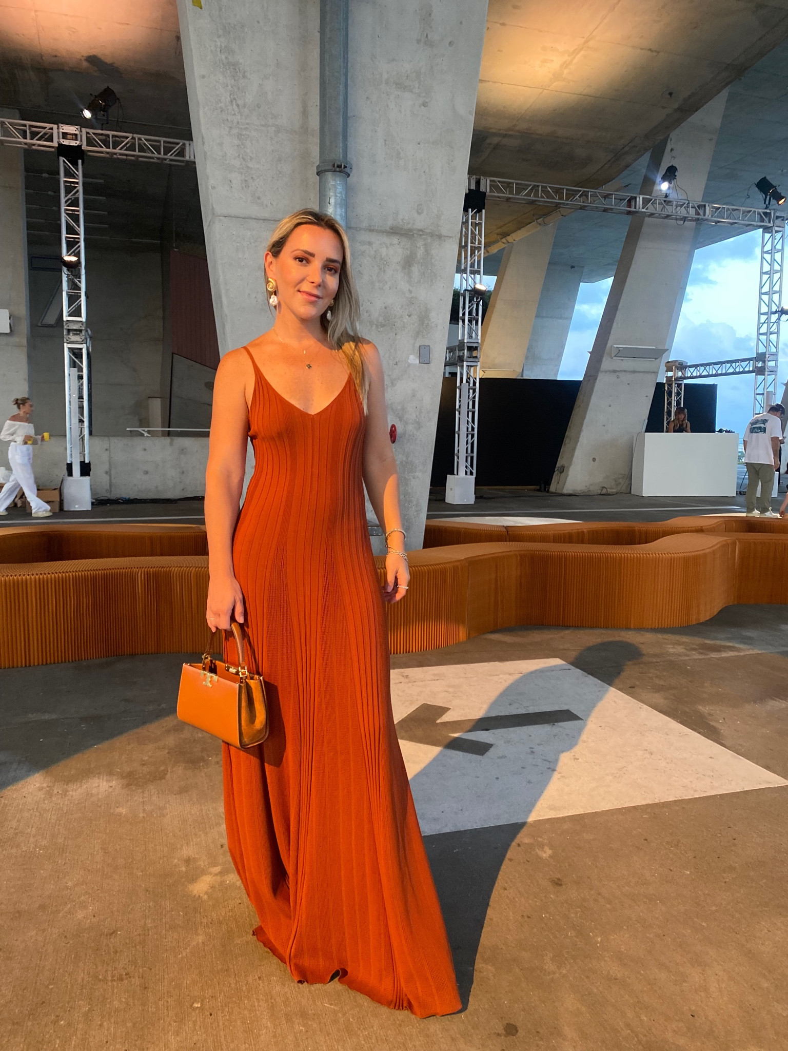 Miami Swim Week Look 3 

This brown dress is so chic and matched the runway seating perfectly. It’s a perfect everyday dress paired with flat sandals or with espadrilles for date night or to be worn as a vacation dress. 

Brown dress, brown purse, Tory Burch purse, neutral outfit 

#LTKStyleTip #LTKTravel #LTKItBag