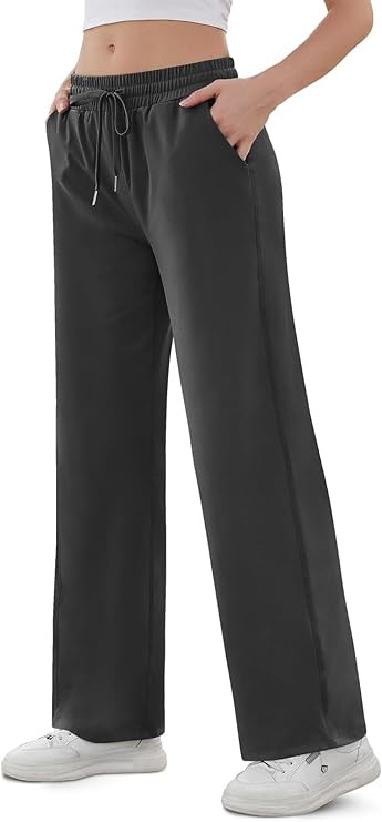 TARSE Women's Straight Leg Sweatpants High Wasited Athletic Pants Workout Jogger Sweat Pants with... | Amazon (US)