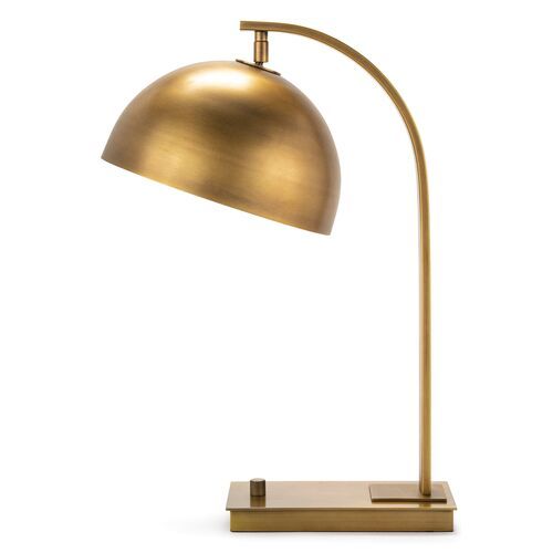 Otto Desk Lamp, Natural Brass | One Kings Lane