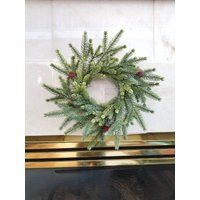 Small Spruce & Pine Wreath - Holiday [12 Inch], Winter Wreath, Playhouse Diy | Etsy (US)