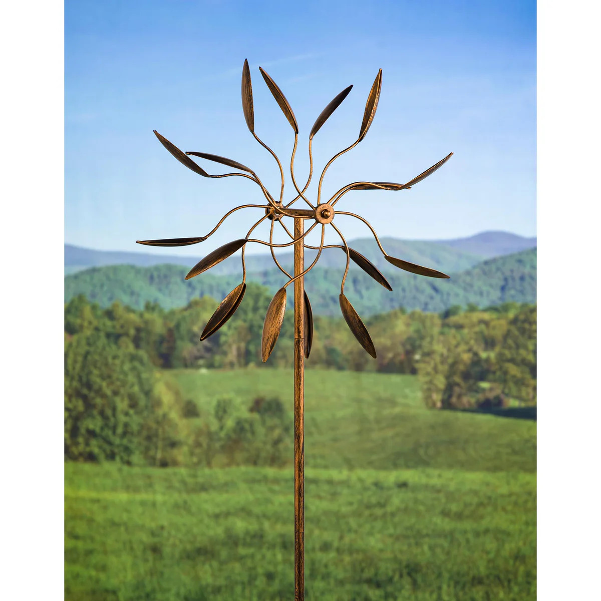 Twirler Metal Kinetic Garden Wind Spinner | Plow & Hearth