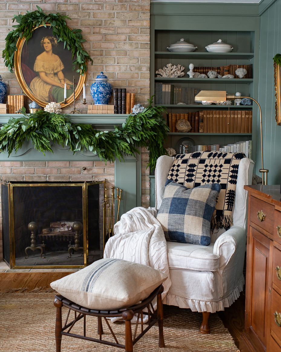 A cozy corner dressed for Christmas... 

 #LTKHoliday #LTKSeasonal #LTKHome