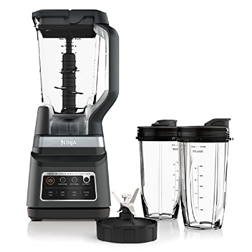 Ninja DB751A Pro Plus DUO Blender, 1400W, Auto-IQ, 3 Modes: Smoothies, Frozen Drinks, 72oz Pitcher, 2x24oz Cups, Pro Blades, Black/Stainless | Amazon (US)
