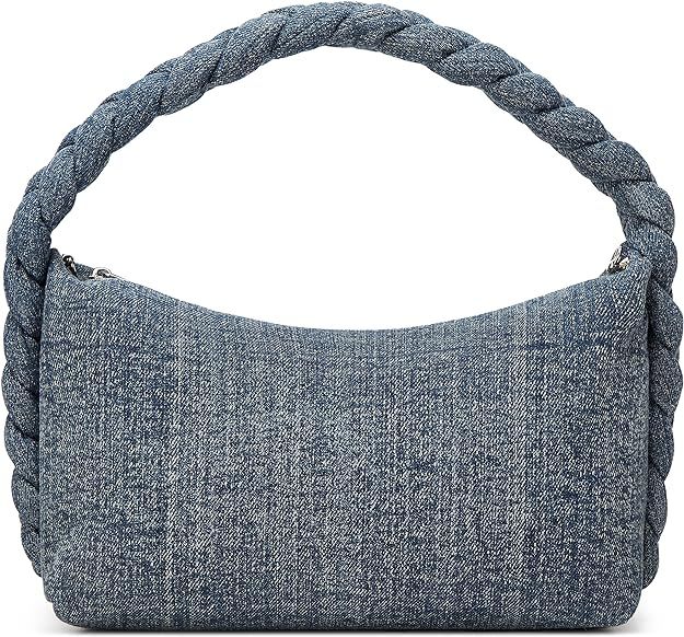 Denim Tote Bag Clutch for Women Handwoven Handbag Purse Casual Crossbody Shoulder Bag Fashion Cha... | Amazon (US)