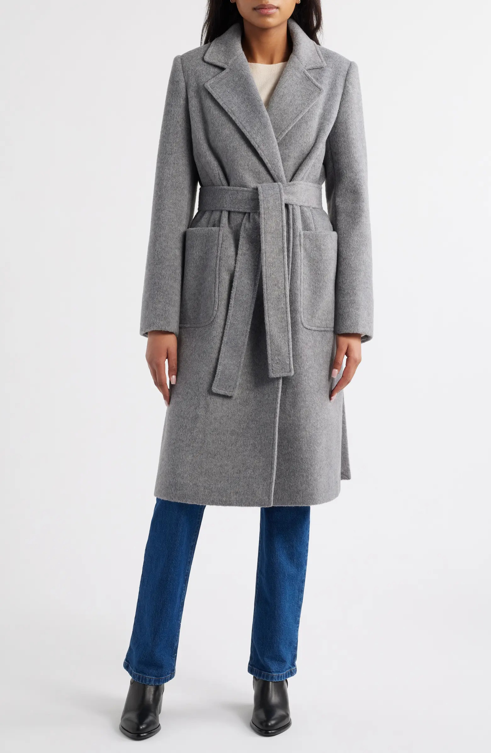 Longline Wrap Coat | Nordstrom