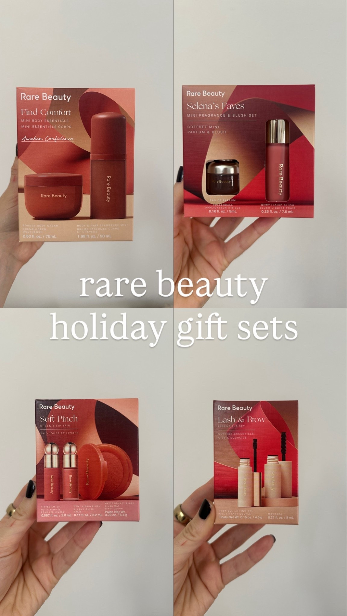 Cutest holiday gift sets from rare beauty are now live at Sephora!! The perfect way to try new products at a cheaper price! 

#LTKGiftGuide #LTKBeauty #LTKSeasonal