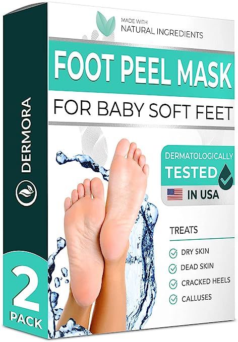 Foot Peel Mask - for Cracked Heels, Dead Skin & Calluses - Make Your Feet Baby Soft & Get a Smoot... | Amazon (US)