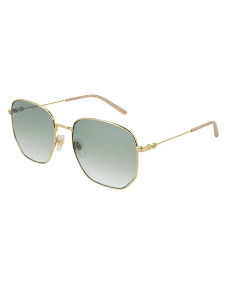 Gucci Men's Squared Gradient Sunglasses | Neiman Marcus