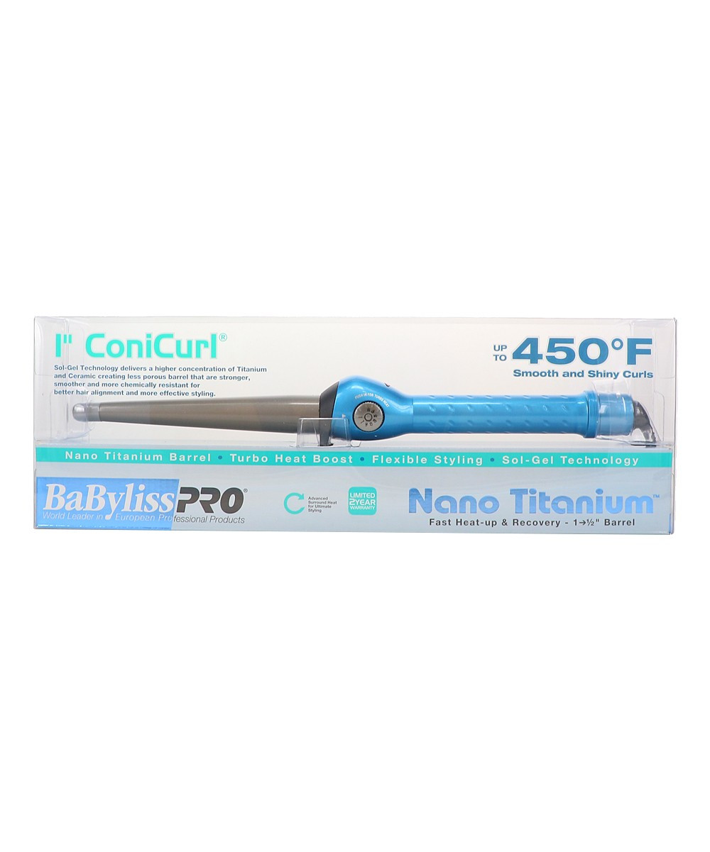 BaByliss PRO Curling Irons - Blue Nano Titanium Conicurl Tapered Curling Wand | Zulily