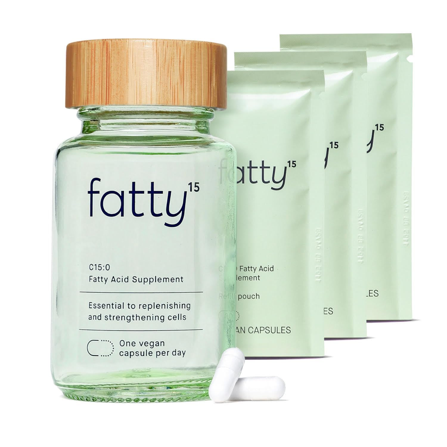 Fatty15 C15:0 Pentadecanoic Acid Supplement The Longevity Nutrient - 90 Vegan Capsules - 3X Cellu... | Amazon (US)