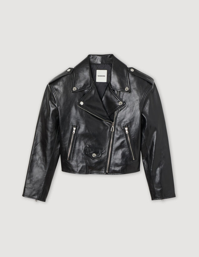 Leather jacket | Sandro-Paris US