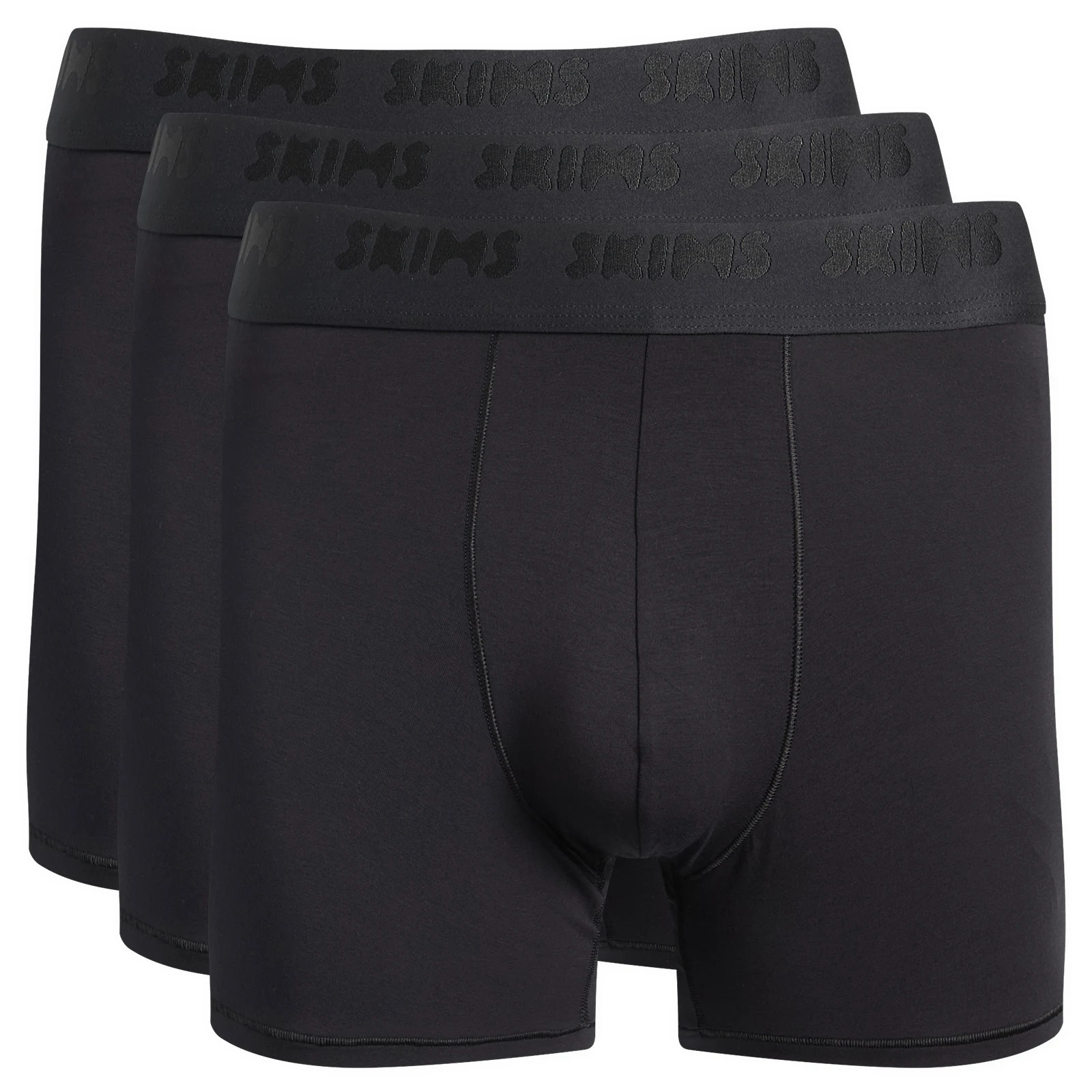 SKIMS Men's Stretch Boxer Brief 3"" - 3-Pack in Obsidian, Size Medium | END. Clothing