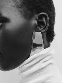 1pair European & American Style Simple Fashion, Versatile, Holiday, Party, Geometric, Asymmetrica... | SHEIN