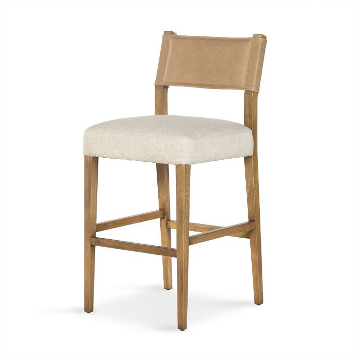 Leather-Backed Bar & Counter Stools | West Elm (US)