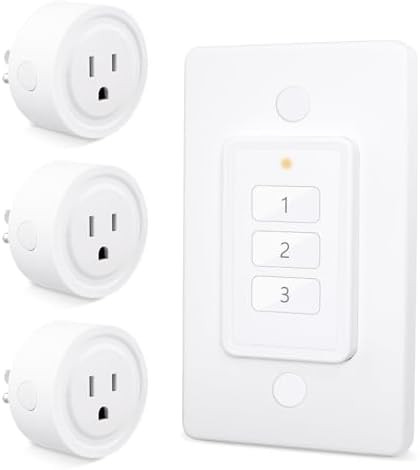 LoraTap 656ft Wireless Wall-Switch: Remote Control Outlet 3 Pack — Lights & Small Appliances ... | Amazon (US)