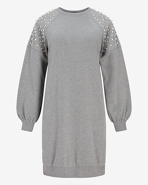 Pearl Embellished Sweatshirt Dress$52.80 marked down from $88.00$88.00 $52.80Price Reflects 40% O... | Express