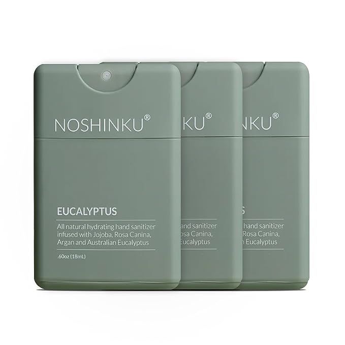 Noshinku Pocket Hand Sanitizer | Bundle (Eucalyptus Refillable (3-Pack) | Amazon (US)