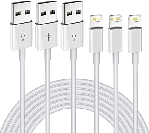 iPhone Charger 3Pack 6FT MFi Certified Lightning Cable Fast Charging Cords Apple Charger Compatible  | Amazon (US)