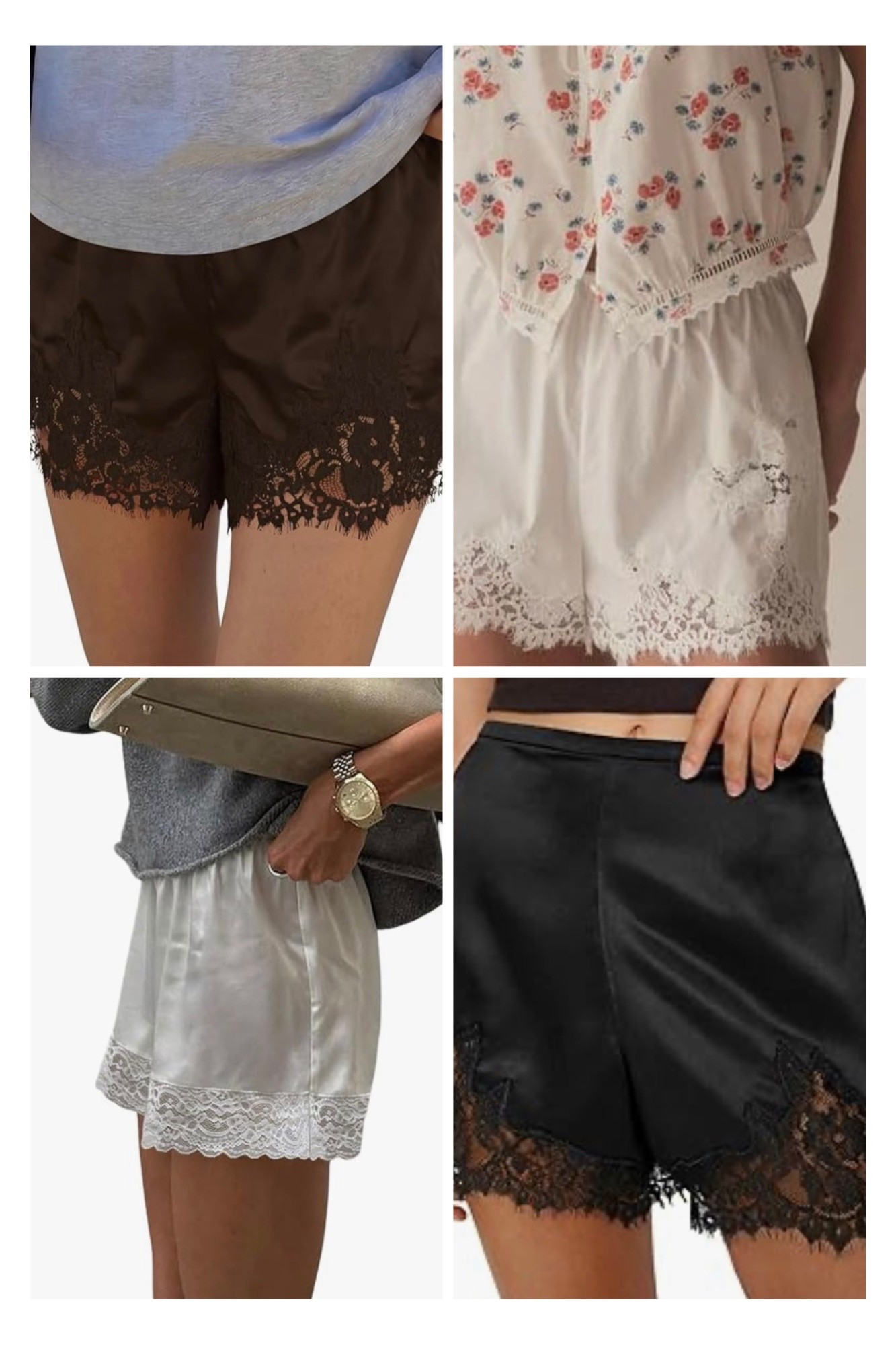Amazon finds! Silk and lace shorts! #amazon #amazonfinds #ootd #outfitinspo #fashion #style #neutral #neutraloutfit #everydayoutfit #silk #lace #silkshorts #laceshorts

#LTKgrwm #LTKootd