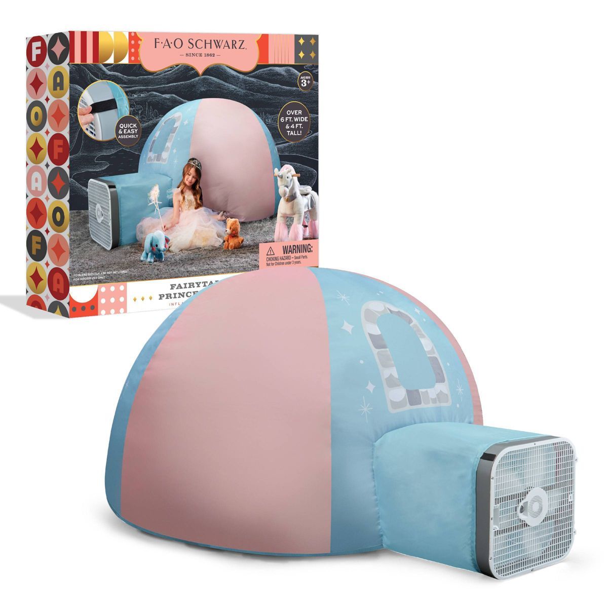 FAO Schwarz Inflatable Dome Princess Toy Tent | Target
