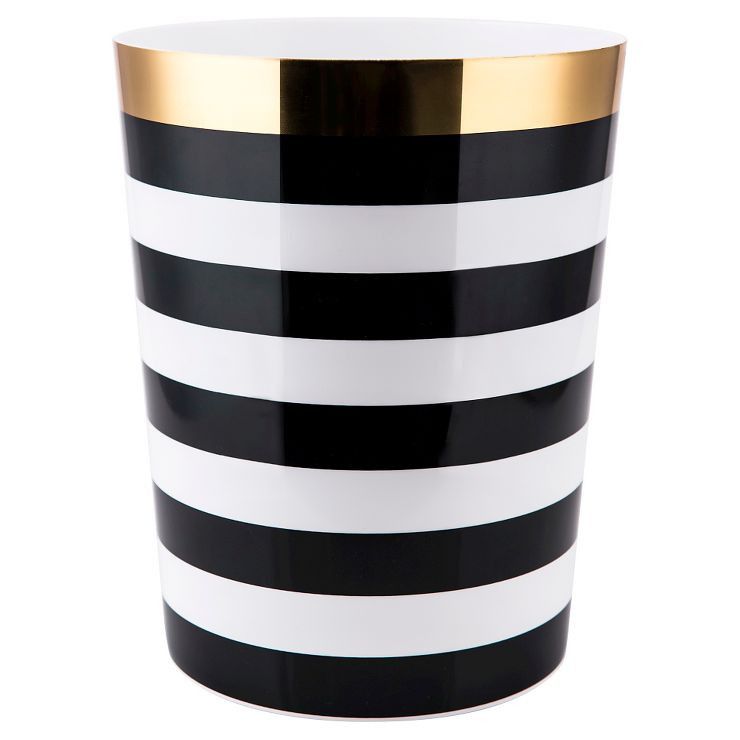 Derby Wastebasket Black/White - Allure Home Creations | Target