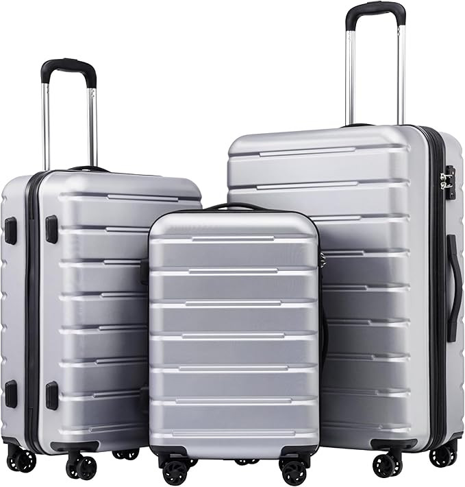 Coolife Luggage Suitcase Carry-on Spinner TSA Lock USB Port Expandable (only 28’’) Lightweigh... | Amazon (US)