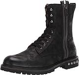 Steve Madden Men's Zuko Combat Boot, Black Leather, 11 M US | Amazon (US)