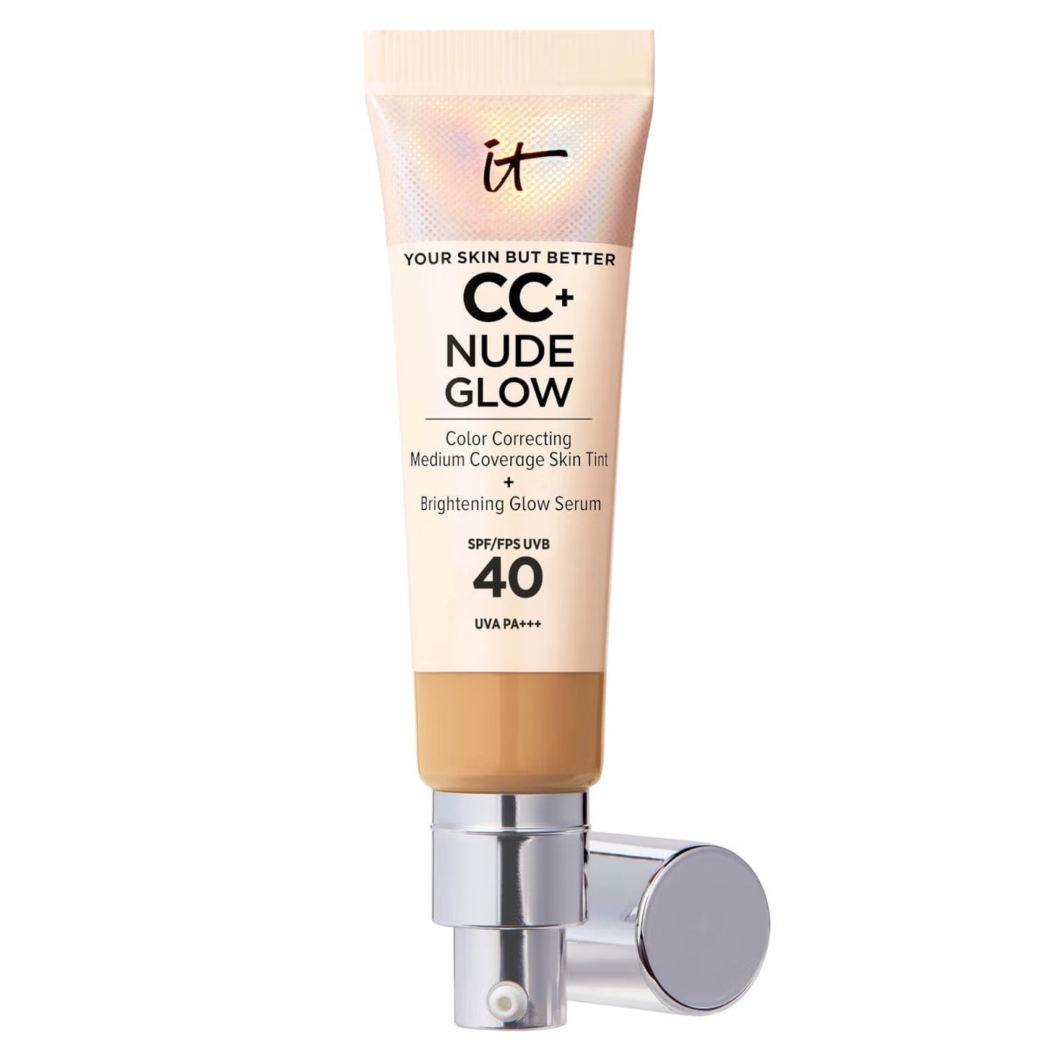 IT Cosmetics CC+ and Nude Glow Lightweight Foundation and Glow Serum with SPF40 32ml (Various Sha... | Look Fantastic (ROW)