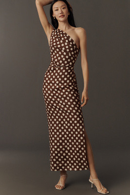 Faithfull The Brand Linen Simona One-Shoulder Midi Dress | Anthropologie (US)