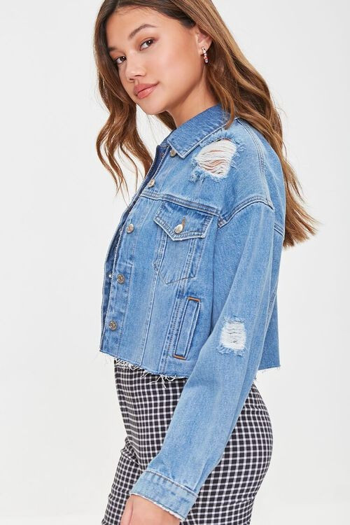 Basic Distressed Denim Jacket | Forever 21 (US)