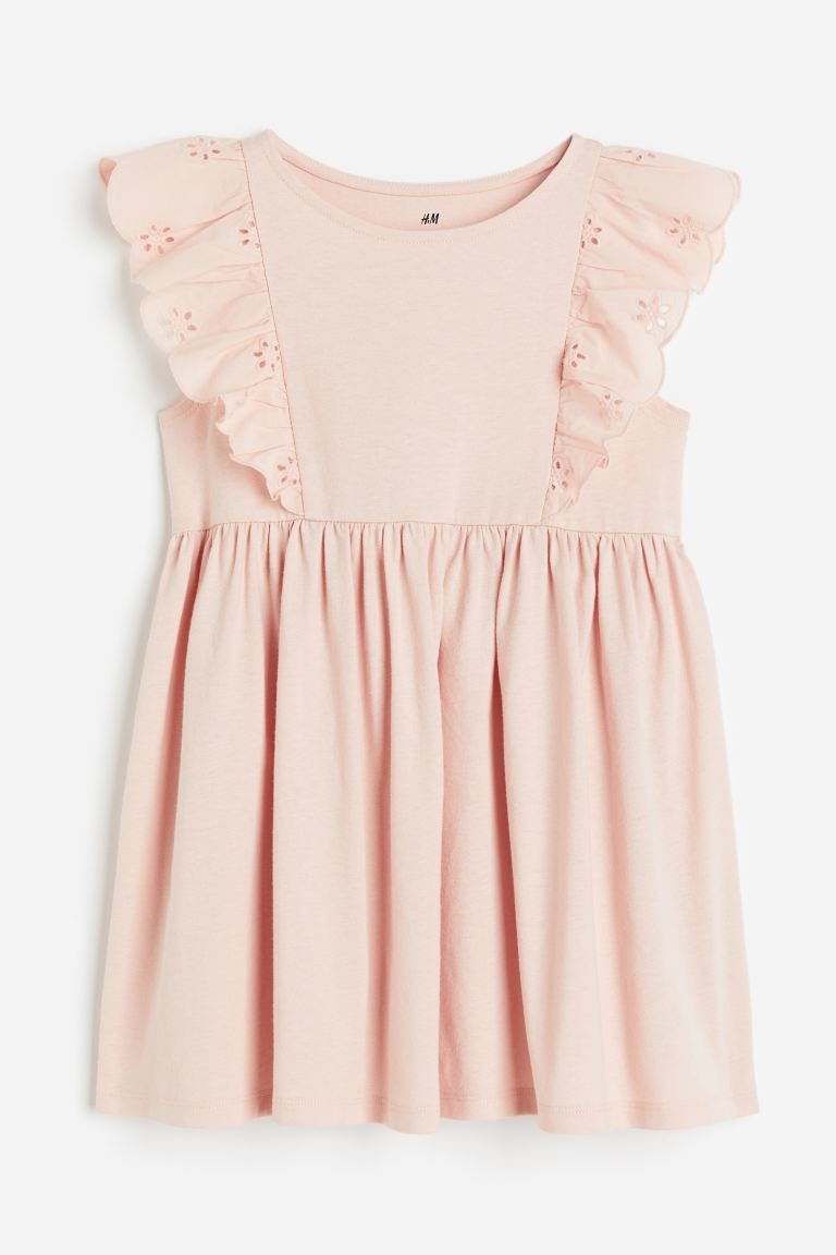 Flounce-trimmed Jersey Dress | H&M (US)