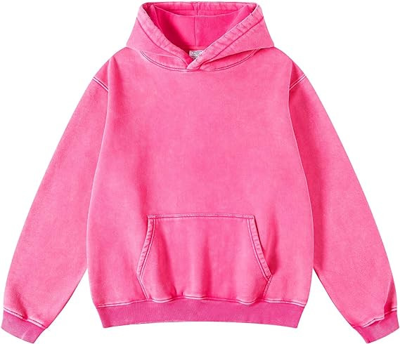 Mens Hoodies Pullover Oversized Hoodie Wash Plush Cotton Hooded Sweatshirt Vintage Heavyweight Ho... | Amazon (US)