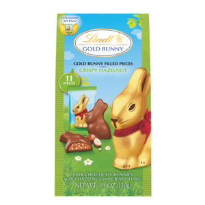 Lindt Gold Bunny Milk Chocolate Crispy Hazelnut Filled Piece, 11 CT, 3.9 OZ | CVS Health