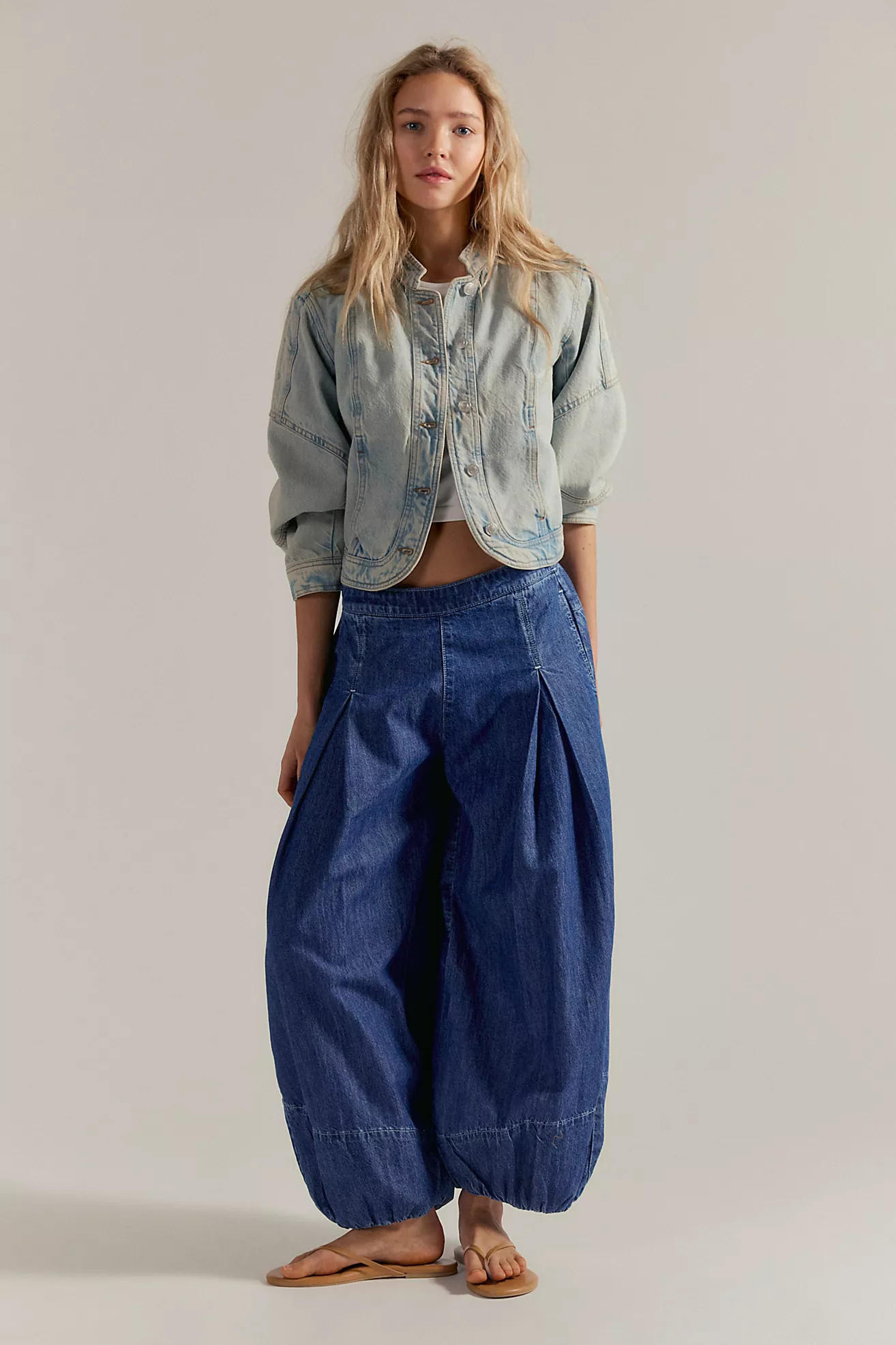 We The Free Moonflower Pull-On Balloon Jeans | Free People (Global - UK&FR Excluded)