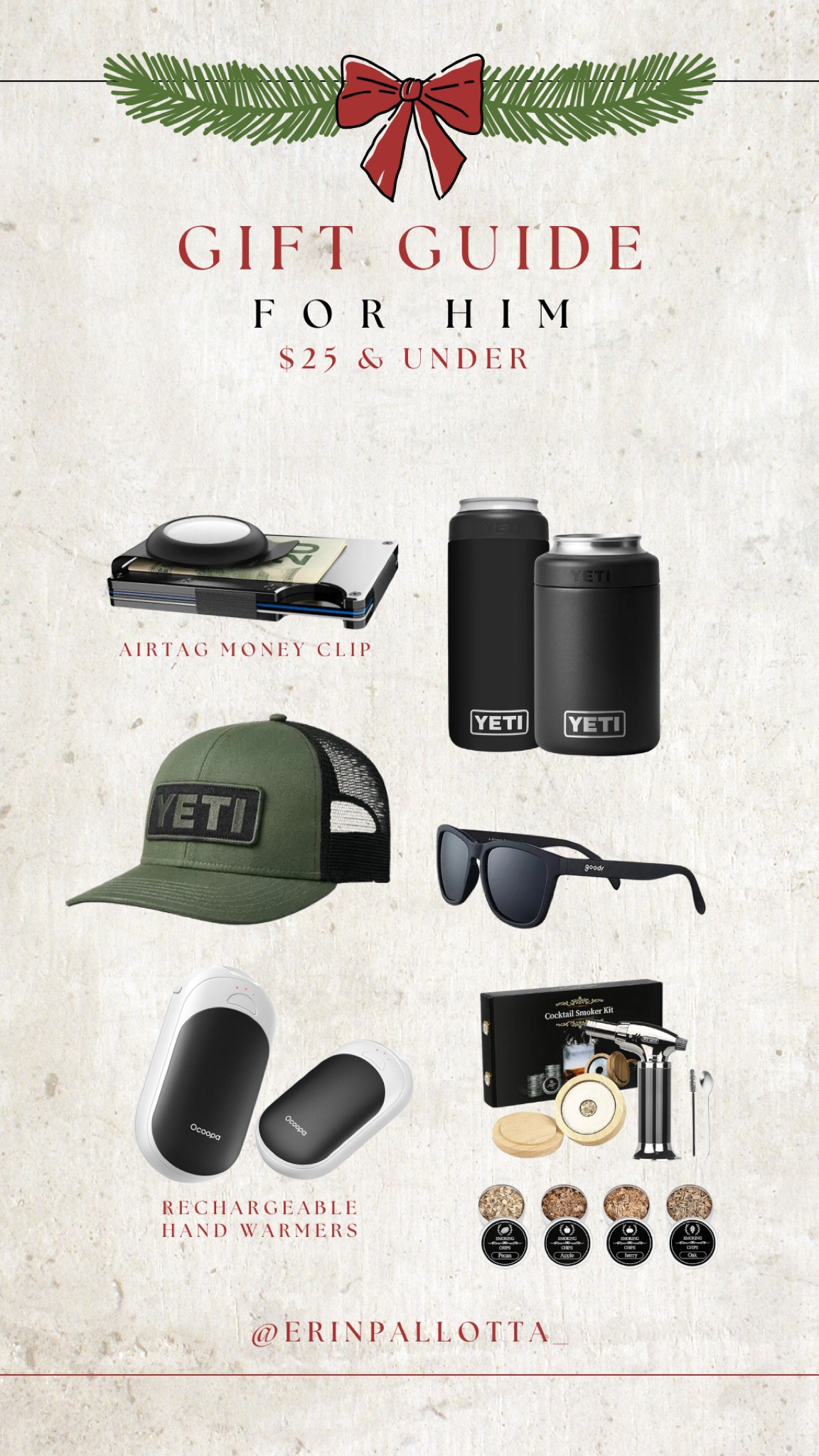 These gifts for men keep the budget low while adding value to their lives! I love the idea of the battery operated hand warmers and the AirTag Money Clip. Gifts they never thought to ask for but will love!

#LTKCyberWeek #LTKHoliday #LTKGiftGuide