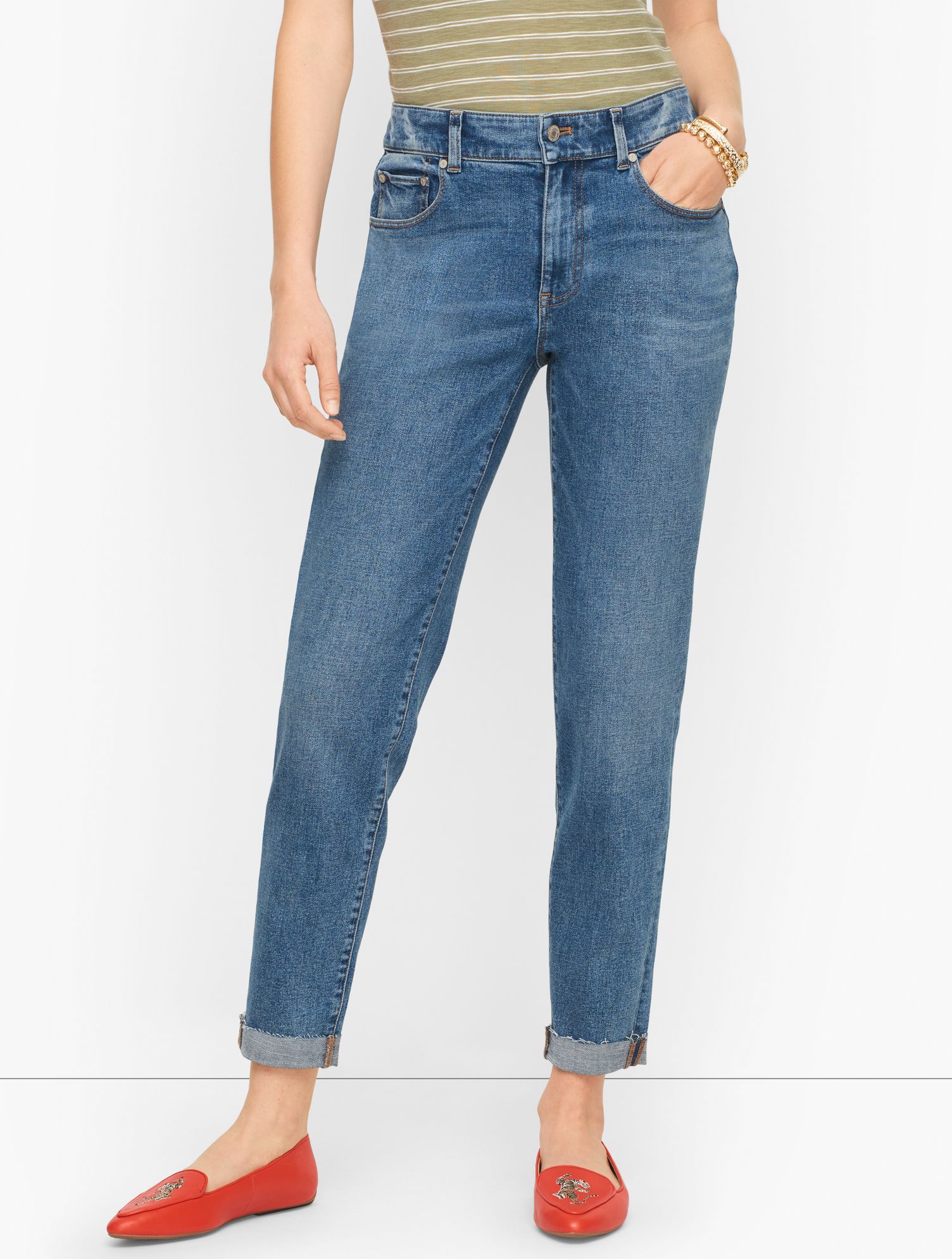 Everyday Relaxed Jeans - Eventide Wash - 18 Talbots | Talbots