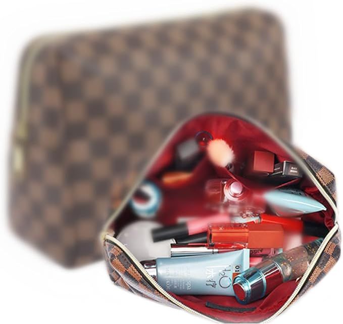 Makeup Bag Cosmetic Bag for Women Cosmetic Travel Makeup Bag Large Travel Toiletry Bag for Girls ... | Amazon (US)
