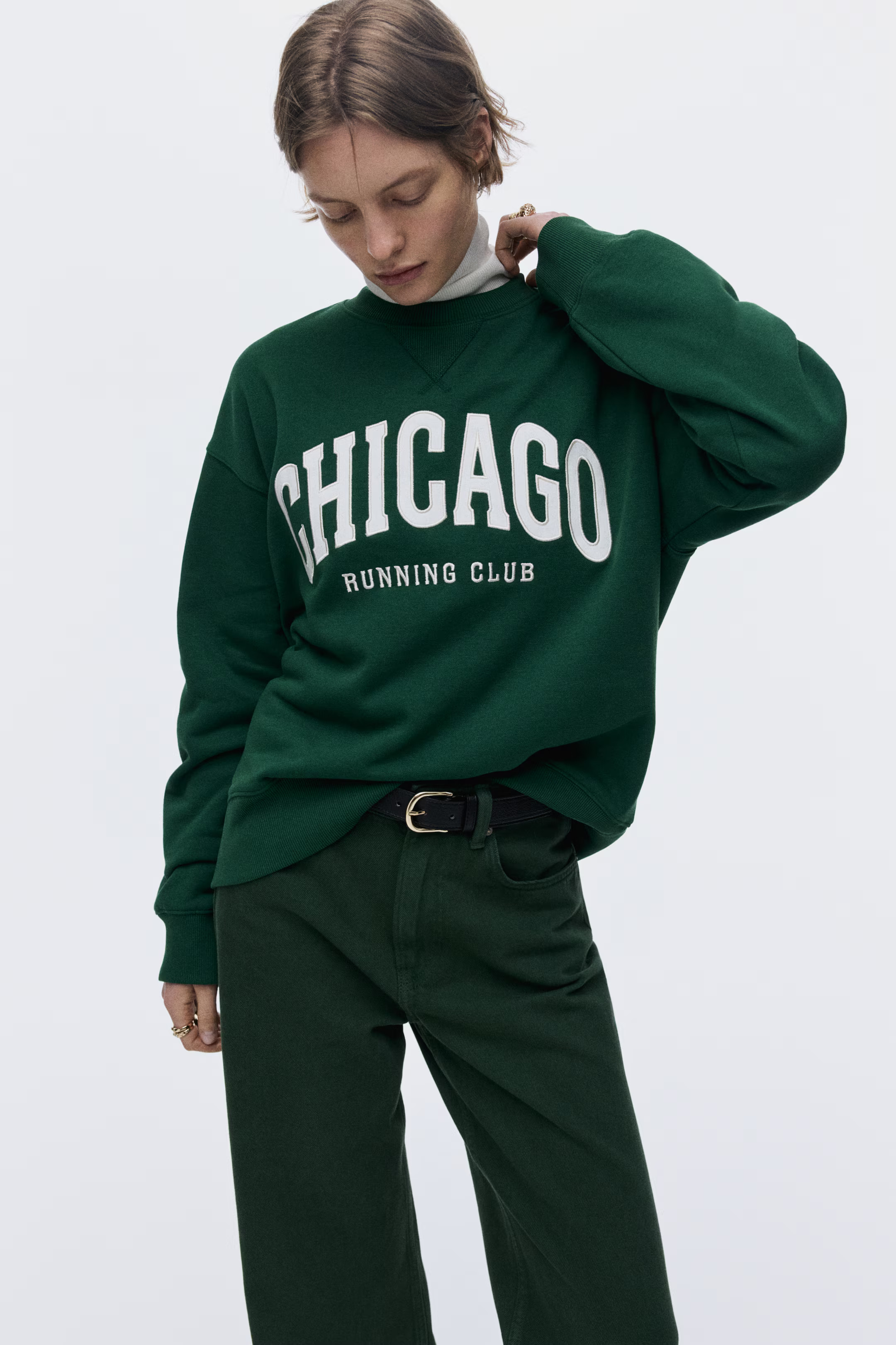 Sweatshirt with Motif | H&M (US + CA)