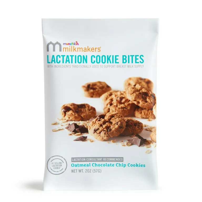 Munchkin Milkmakers Oatmeal Chocolate Chip Lactation Cookie Bites, 1 Bag - Walmart.com | Walmart (US)