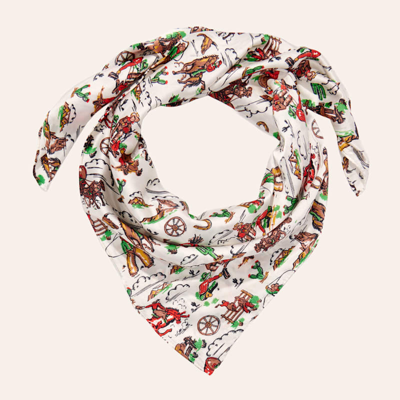 M&F Western Retro Ranch Print Wild Rag Scarf | Cavender's