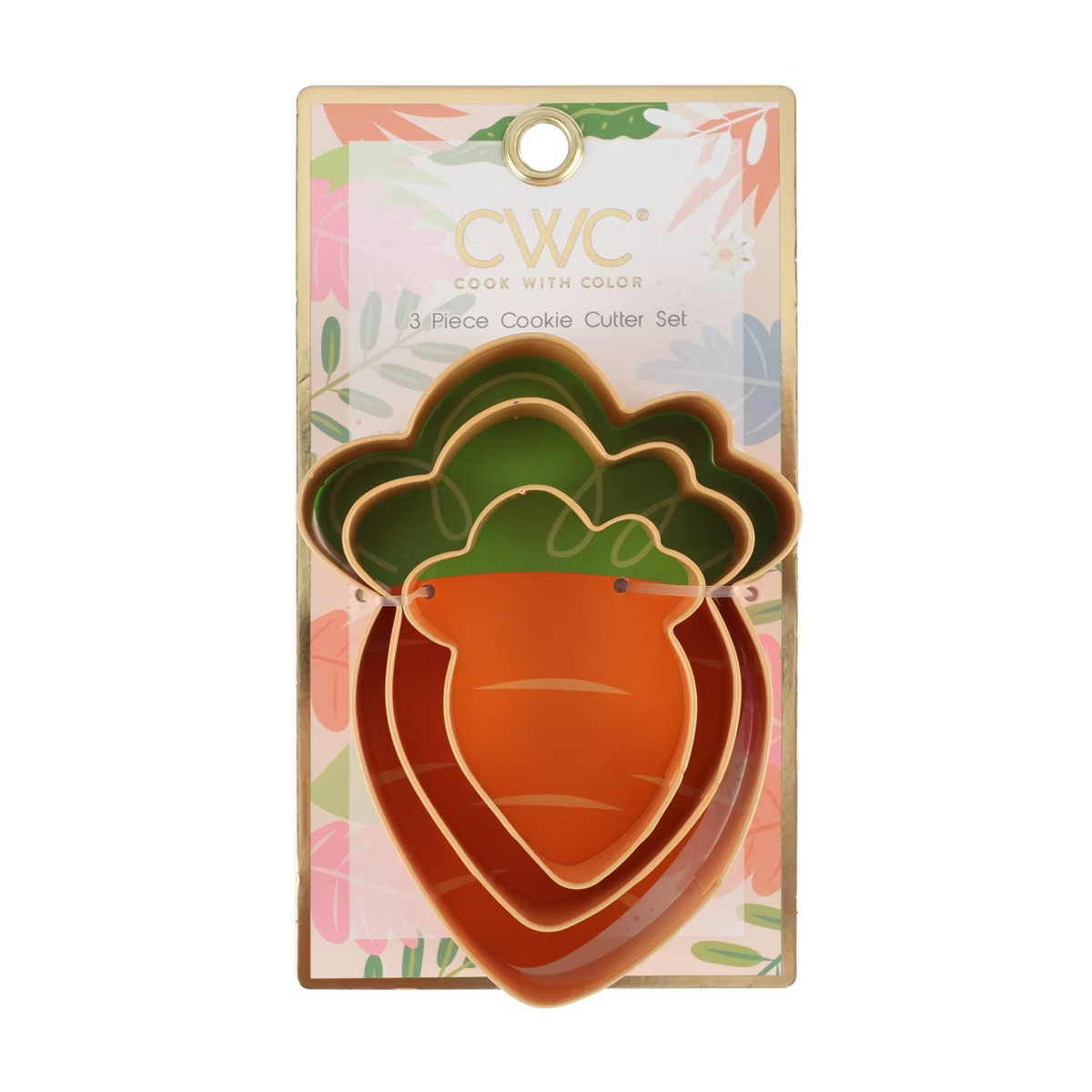 Cook With Color 3pc Carrot Cookie Cutter Set | Target
