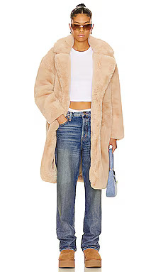 BLANKNYC Faux Fur Coat in Oatmeal Crush from Revolve.com | Revolve Clothing (Global)