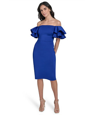 Women's Off-The-Shoulder Sheath Dress | Macy's