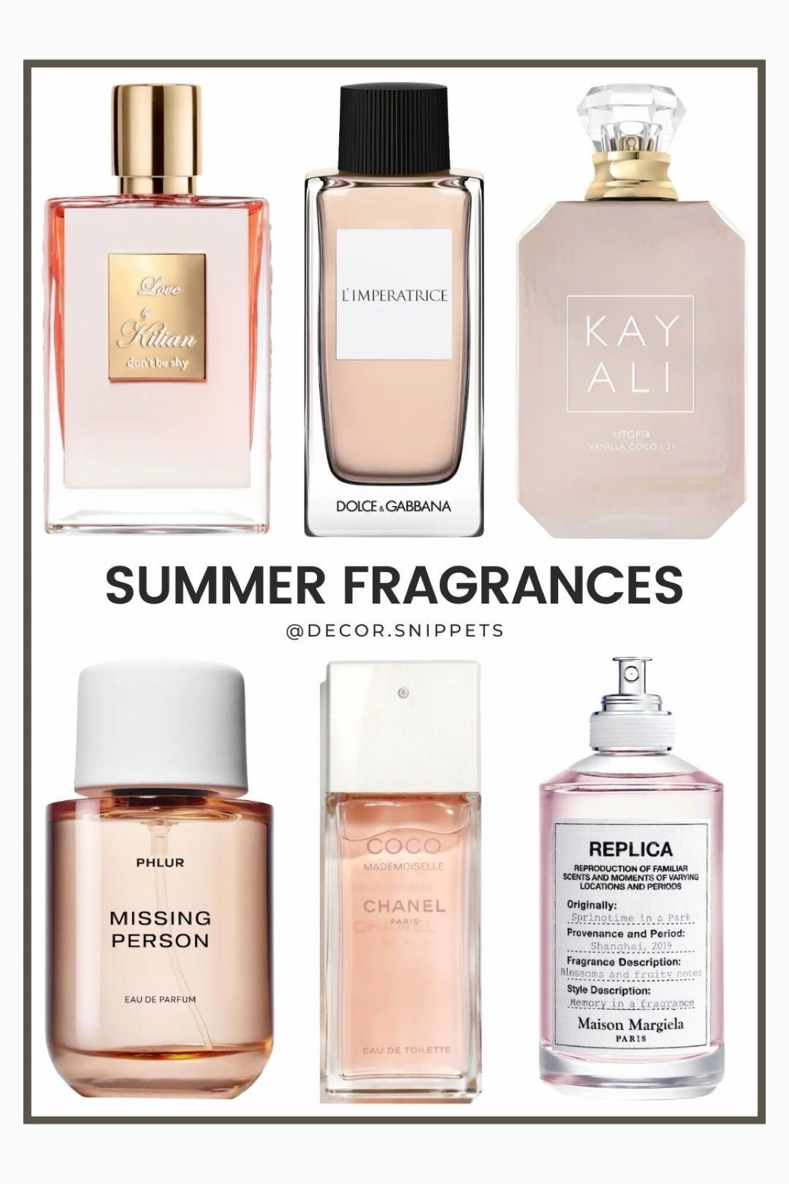 SPRITZ YOUR WAY THROUGH SUMMER! 🌸✨

Your ultimate summer scent edit is here! From L'Impératrice's juicy flirtiness to Kayali's vanilla dreamscape, Dolce&Gabbana's Mediterranean escape to Replica's beachy nostalgia—these fragrances bottle sunshine. Shop now to find your signature scent before the season ends! 

#SummerScents #PerfumeObsessed


#LTKSaleAlert
