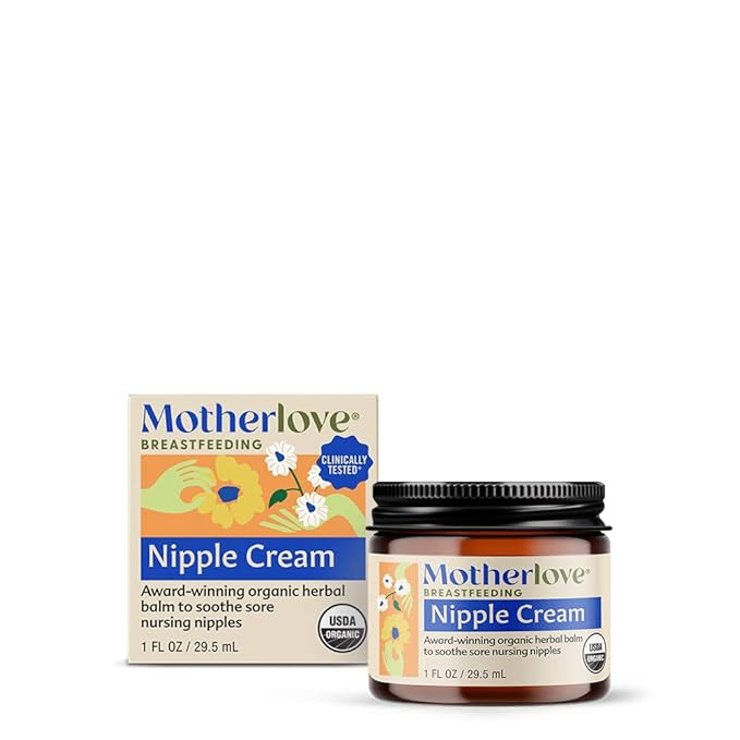 Motherlove Nipple Cream (1 oz) Organic Lanolin-Free Nipple Cream for Breastfeeding—Benefits Nur... | Amazon (US)