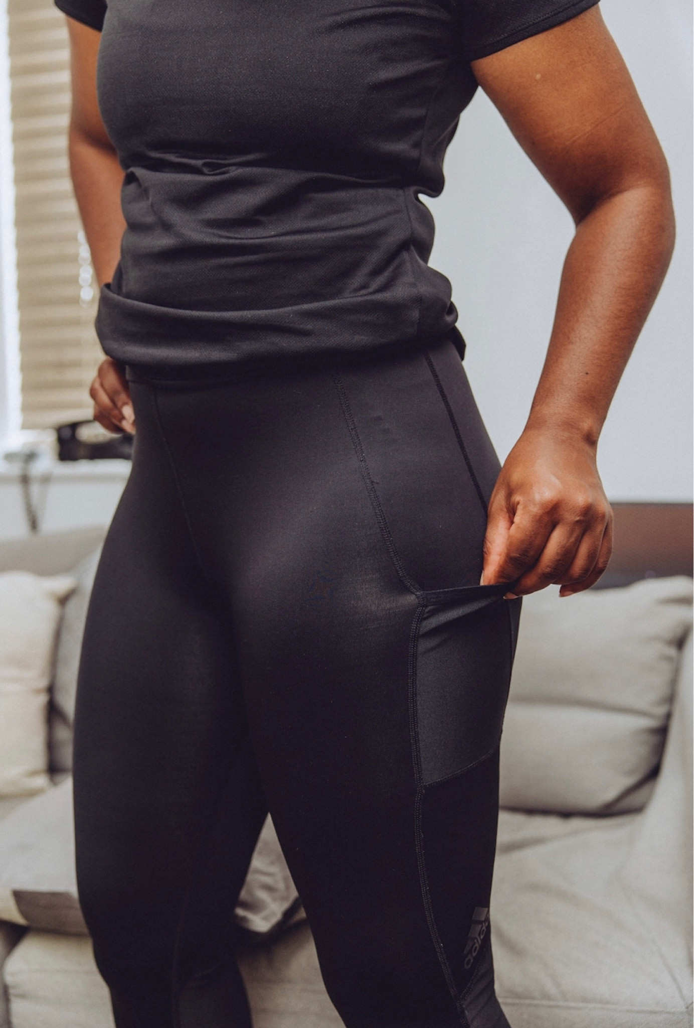 These adidas period proof sports leggings are designed with adidas Flow Shield, a three layer pad that wicks and absorbs to provide an extra layer of protection when exercising on your period. 

They’re my go-to leggings when coaching and running on my period! #LTKxadidas #LTKfit

#LTKsalealert