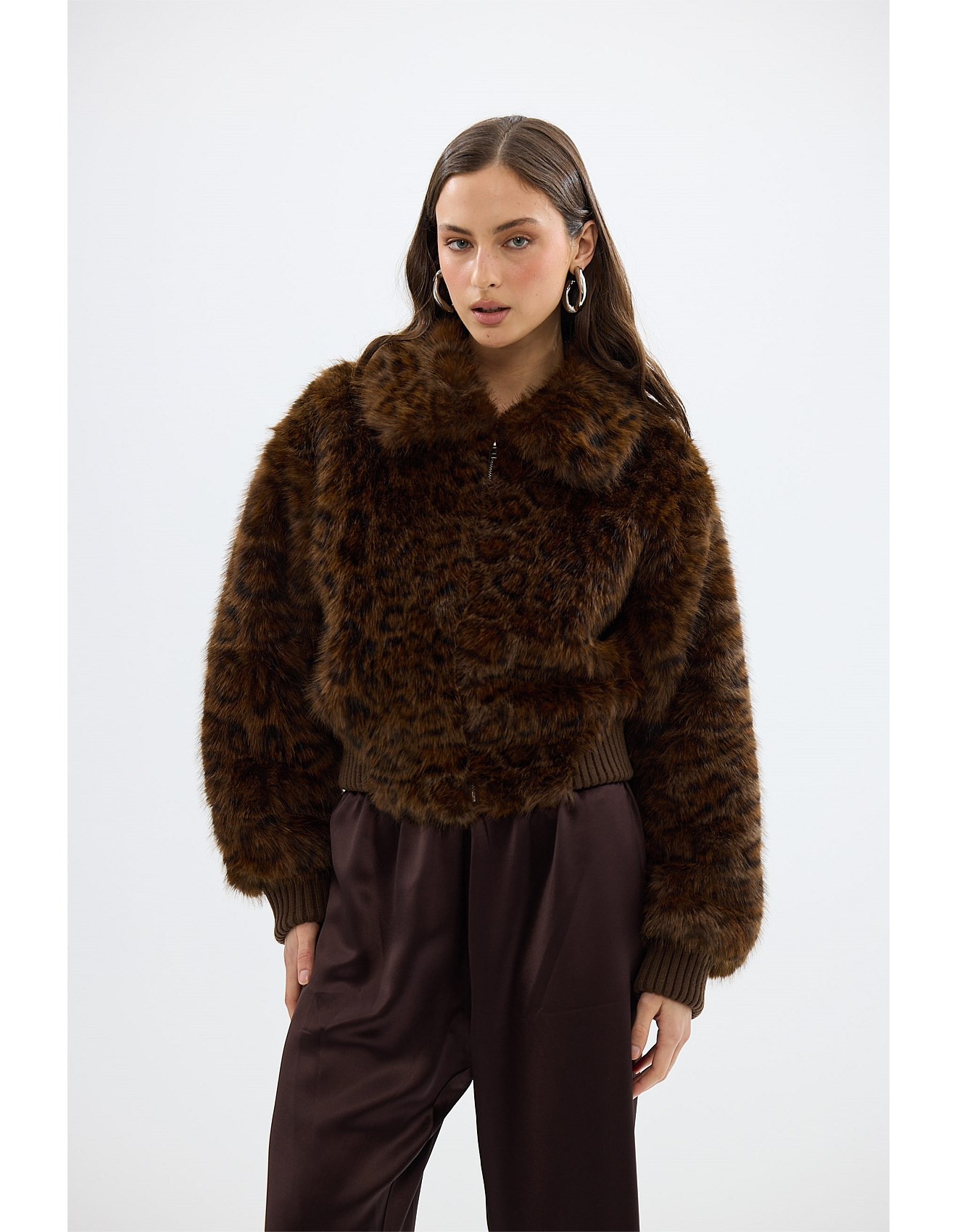 HAILEY FAUX FUR BOMBER | David Jones (Australia & New Zealand)