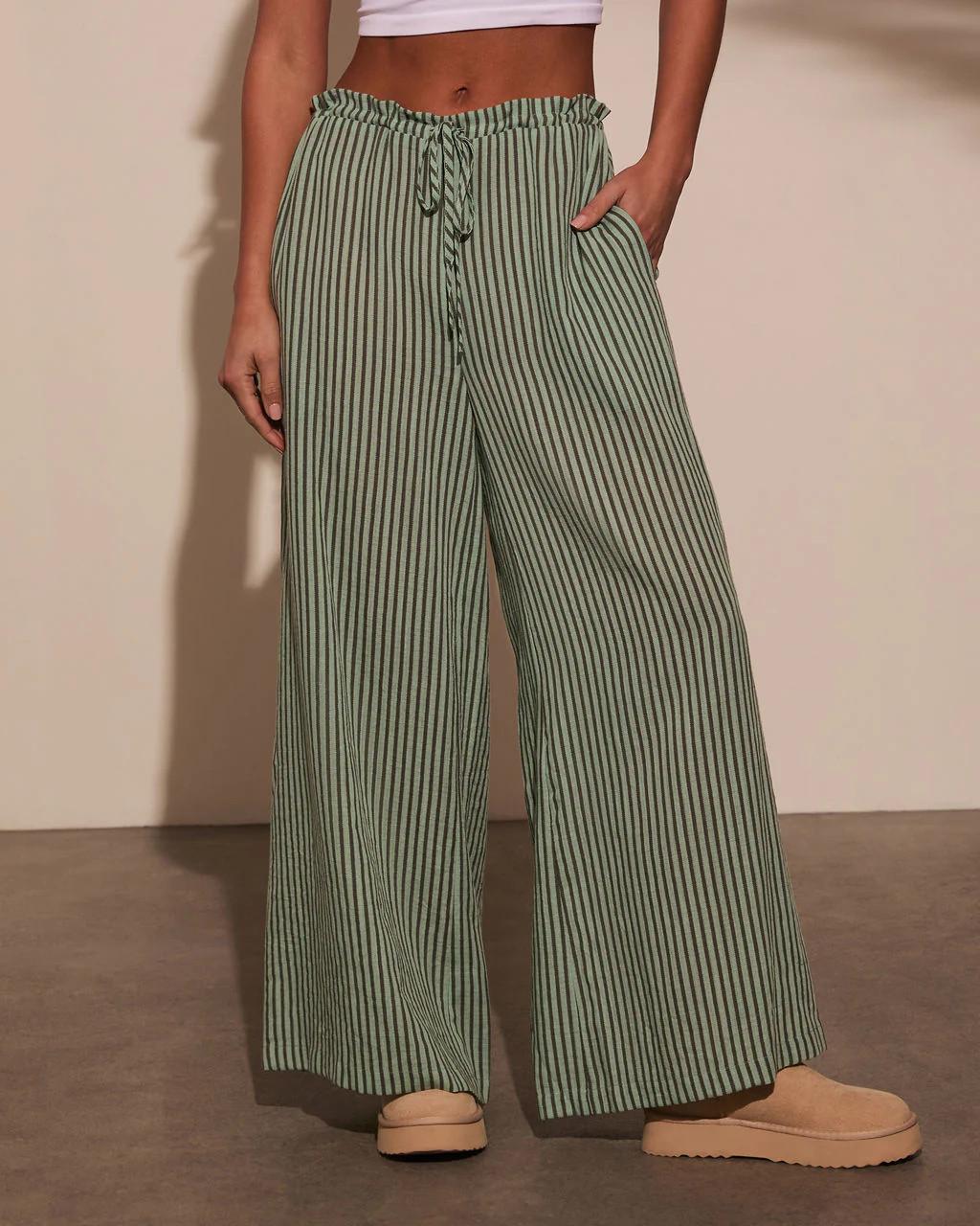 Addiena Striped Drawstring Pant | VICI
